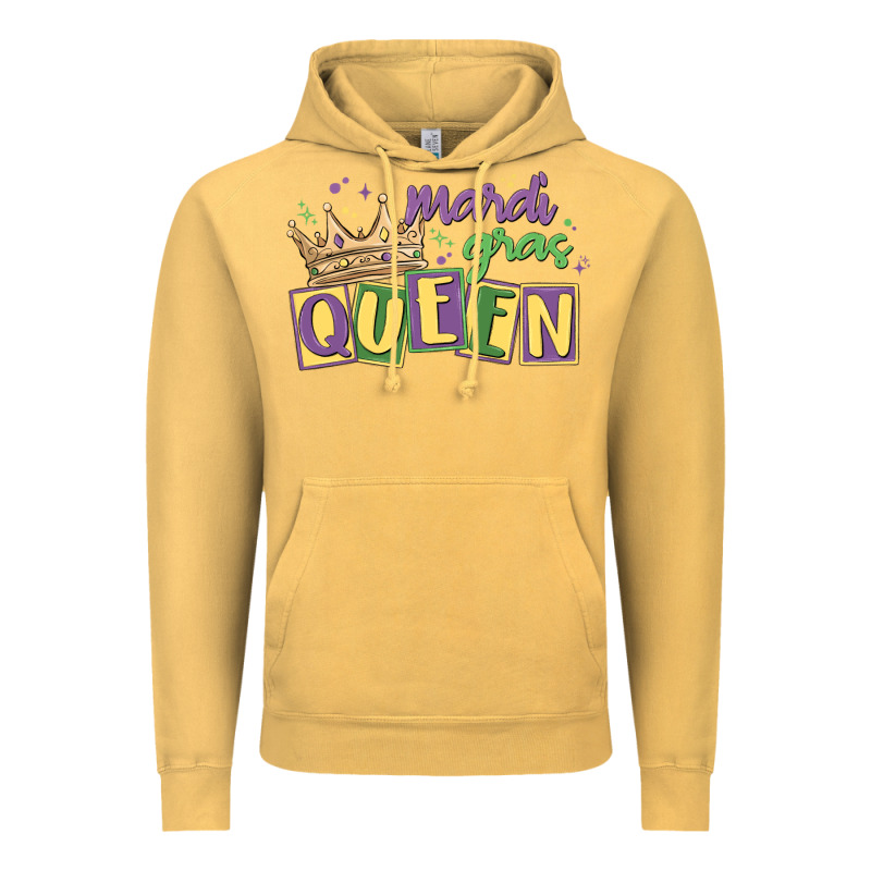 Mardi Gras Queen Vintage Hoodie by MaliasSmallBusiness | Teevron