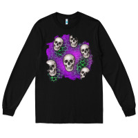 Black halloween patch 2 Long Sleeve Tee - BundleAndBundleShop