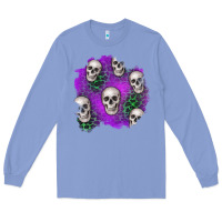 Colony Blue halloween patch 2 Long Sleeve Tee - BundleAndBundleShop
