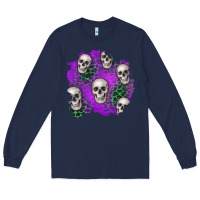 Navy halloween patch 2 Long Sleeve Tee - BundleAndBundleShop