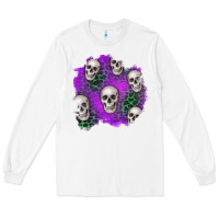 White halloween patch 2 Long Sleeve Tee - BundleAndBundleShop