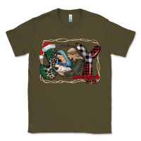 Army Green joy Christmas Classic Tee - CowhideDigitalArt
