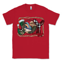 Red joy Christmas Classic Tee - CowhideDigitalArt