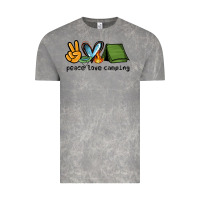 Cloud Rock peace love camping Vintage Tee - NancyCooperArtShop