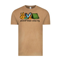 Vintage Camel peace love camping Vintage Tee - NancyCooperArtShop
