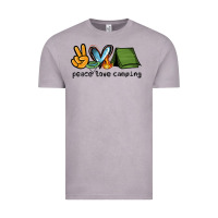 Vintage Zinc peace love camping Vintage Tee - NancyCooperArtShop