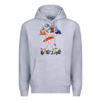 Heather Grey be the light Premium Hoodie - CowGirlArtShop