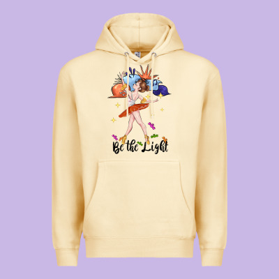 Be The Light Premium Hoodie Designed By Cowgirlartshop