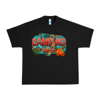 Black camping vibes Urban Heavy Tee - NancyCooperArtShop
