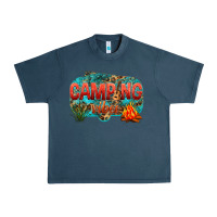 Midnight Navy camping vibes Urban Heavy Tee - NancyCooperArtShop