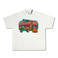 Pistachio camping vibes Urban Heavy Tee - NancyCooperArtShop