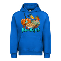 Cobalt thankful pumpkins Urban Hoodie - BundleAndBundleShop