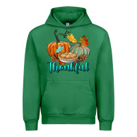 Emerald thankful pumpkins Urban Hoodie - BundleAndBundleShop
