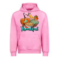Fuchsia Pink thankful pumpkins Urban Hoodie - BundleAndBundleShop