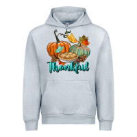 Heather Grey thankful pumpkins Urban Hoodie - BundleAndBundleShop