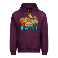 Mauve Wine thankful pumpkins Urban Hoodie - BundleAndBundleShop