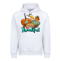 White thankful pumpkins Urban Hoodie - BundleAndBundleShop