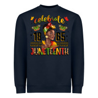 Navy celebrate 1865 juneteenth with black woman Heavyweight Sweatshirt - LillyAllenDesigns