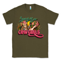 Army Green long live cowgirls Classic Tee - NancyCooperArtShop