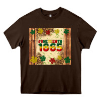 Chocolate Brown juneteenth 1865 Heavy Core Tee - Artiststas