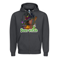 Smoke Boss witch afro Zipper Hoodie - NancyCooperArtShop