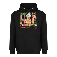 Black One hip lunch lady Easter Day Heavyweight Hoodie - HowdyJamesFarm