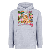 Heather Grey One hip lunch lady Easter Day Heavyweight Hoodie - HowdyJamesFarm