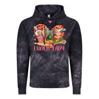Cloud Black cupids favorite lunch lady Vintage Hoodie - MaliasSmallBusiness