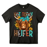 Asphalt not today heifer long haired cow Heavy Core Tee - Jasminsmagicworld
