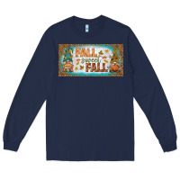 Navy fall sweet fall license plate Long Sleeve Tee - BundleAndBundleShop