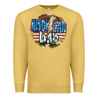 Antique Gold All american dad 4th of july Premium Sweatshirt - CowGirlArtShop