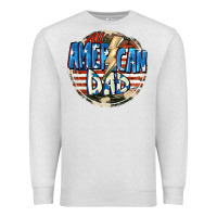 Oatmeal Heather All american dad 4th of july Premium Sweatshirt - CowGirlArtShop