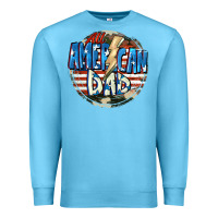 Ocean Blue All american dad 4th of july Premium Sweatshirt - CowGirlArtShop