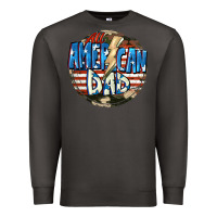 Smoke All american dad 4th of july Premium Sweatshirt - CowGirlArtShop