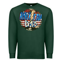 Sports Green All american dad 4th of july Premium Sweatshirt - CowGirlArtShop