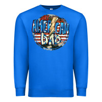 True Royal All american dad 4th of july Premium Sweatshirt - CowGirlArtShop