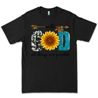 Black with god all things are possible Premium Tee - Artiststas