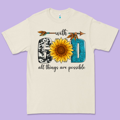 With God All Things Are Possible Premium Tee Designed By Artiststas