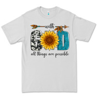 Dove Grey with god all things are possible Premium Tee - Artiststas