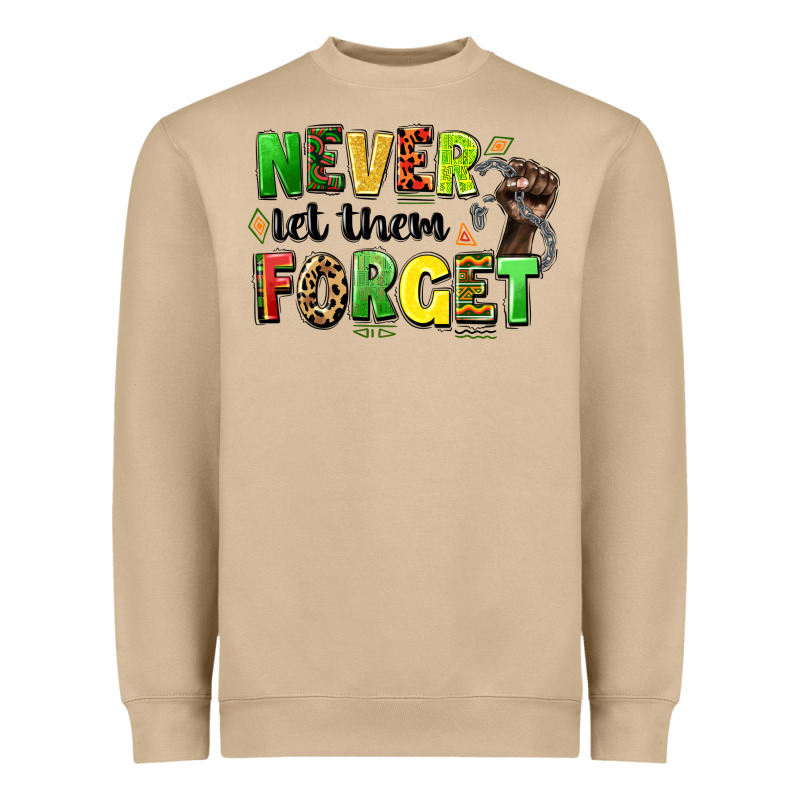 Never Let Them Forget Juneteenth Heavyweight Sweatshirt by LillyAllenDesigns | Teevron