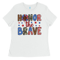 White honor the brave Ladies Tee - Artiststas