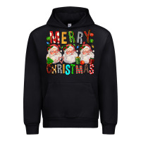 Black Merry christmas santa Urban Hoodie - FaDigitalArtStudio