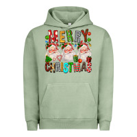 Pigment Oil Green Merry christmas santa Urban Hoodie - FaDigitalArtStudio