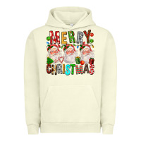 Pigment Pistachio Merry christmas santa Urban Hoodie - FaDigitalArtStudio