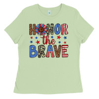 Honor The Brave Ladies Tee | Teevron