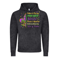 Vintage Black mardi gras parades beads french quarter beignets k Vintage Hoodie - MaliasSmallBusiness