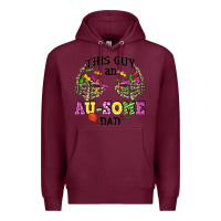 Burgundy this guy an au some dad Premium Hoodie - CowGirlArtShop