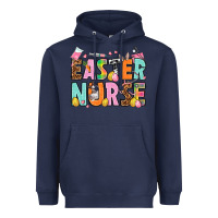 Navy Easter nurse Easter Day Heavyweight Hoodie - HowdyJamesFarm