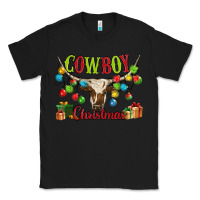 Black cowboy christmas Classic Tee - MaliasSmallBusiness