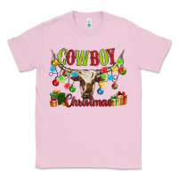 Bubblegum Pink cowboy christmas Classic Tee - MaliasSmallBusiness